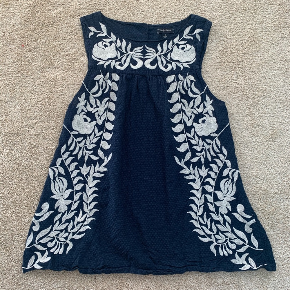 Lucky Brand embroidered top